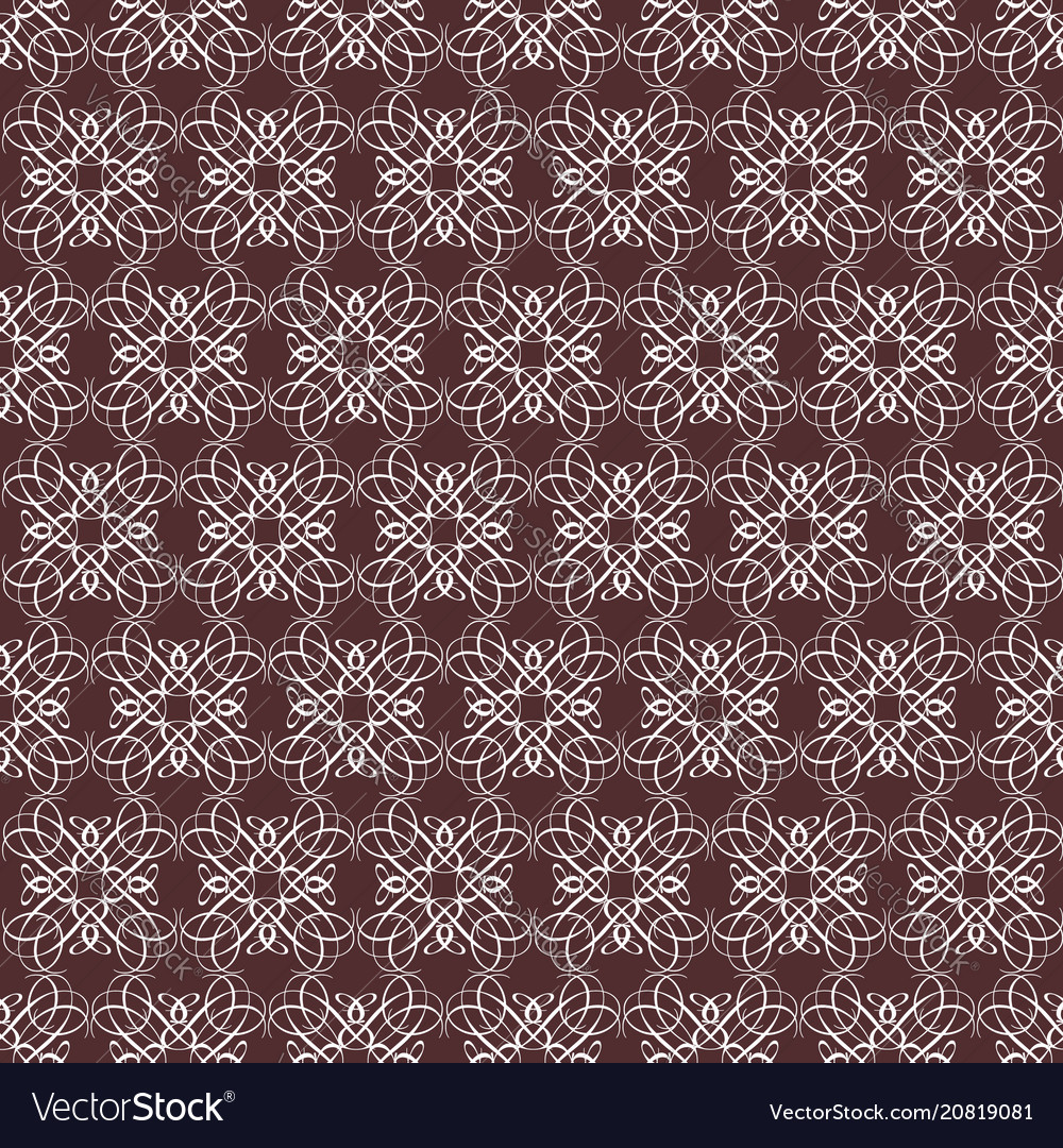 Symmetrical seamless pattern with calligraphic Vector Image Symmetrical seamless pattern with calligraphic