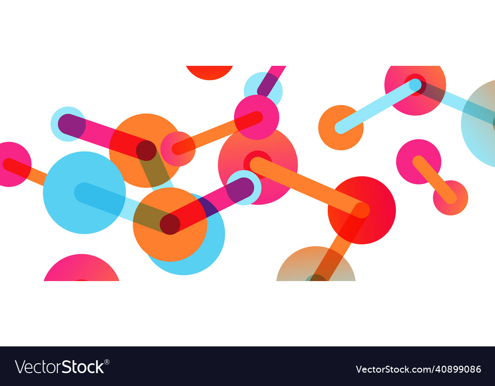 Abstract background round dots connected by lines Vector Image Abstract background round dots connected by lines