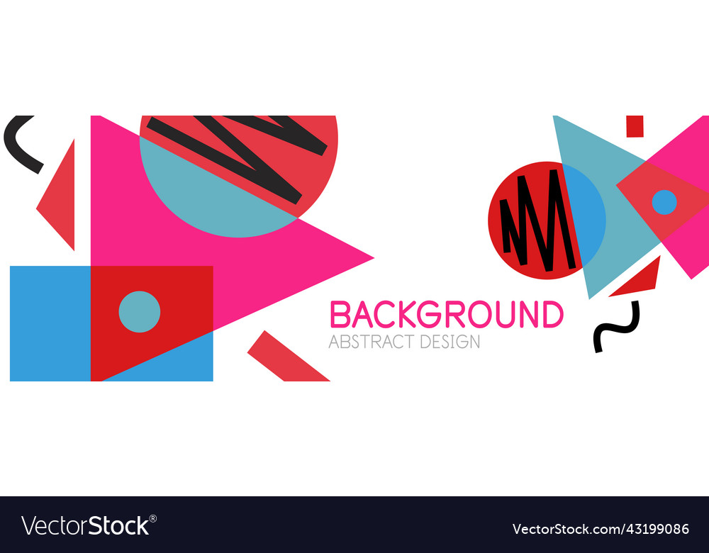 Abstract background with blocks lines geometric vector image Abstract background with blocks lines geometric