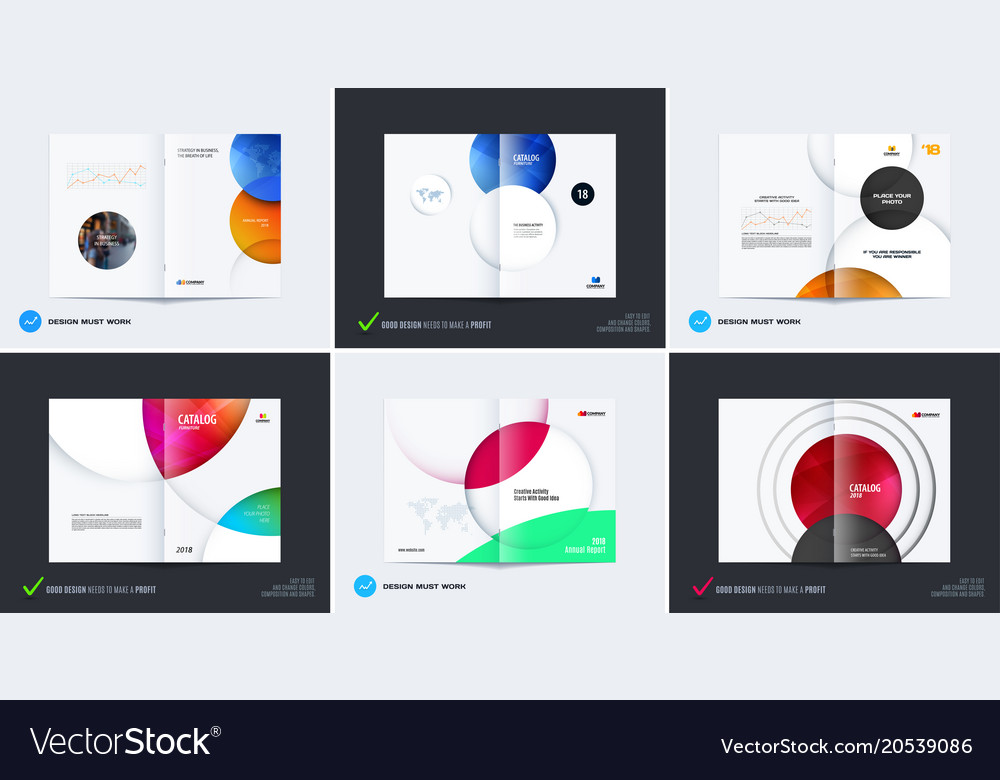 Abstract brochure design modern catalog