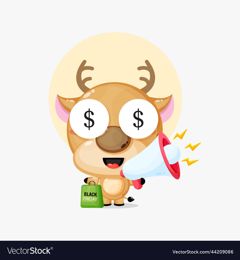 Cute deer with black friday discount