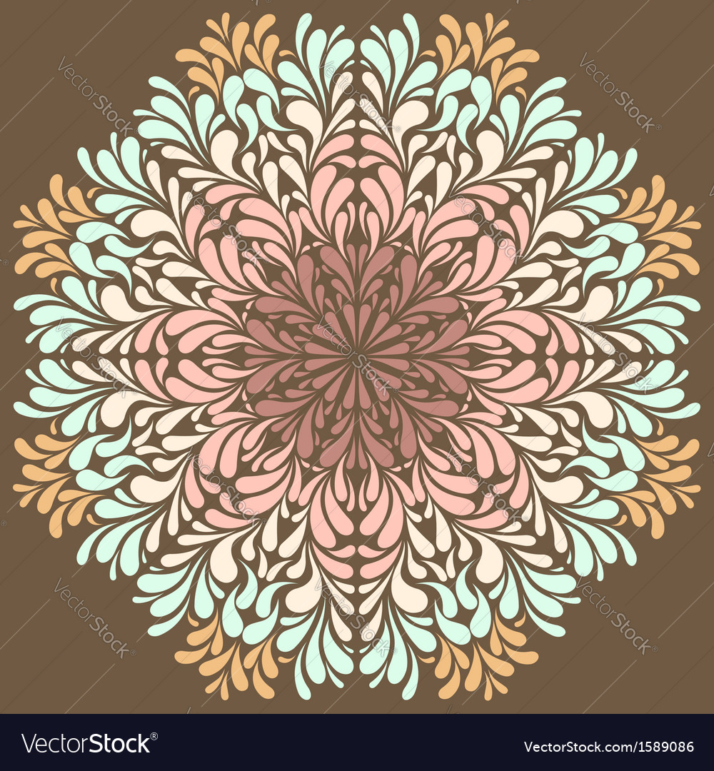 Floral Round Ornament Pattern