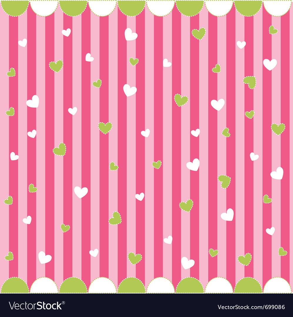 Heart Pattern with Stripes