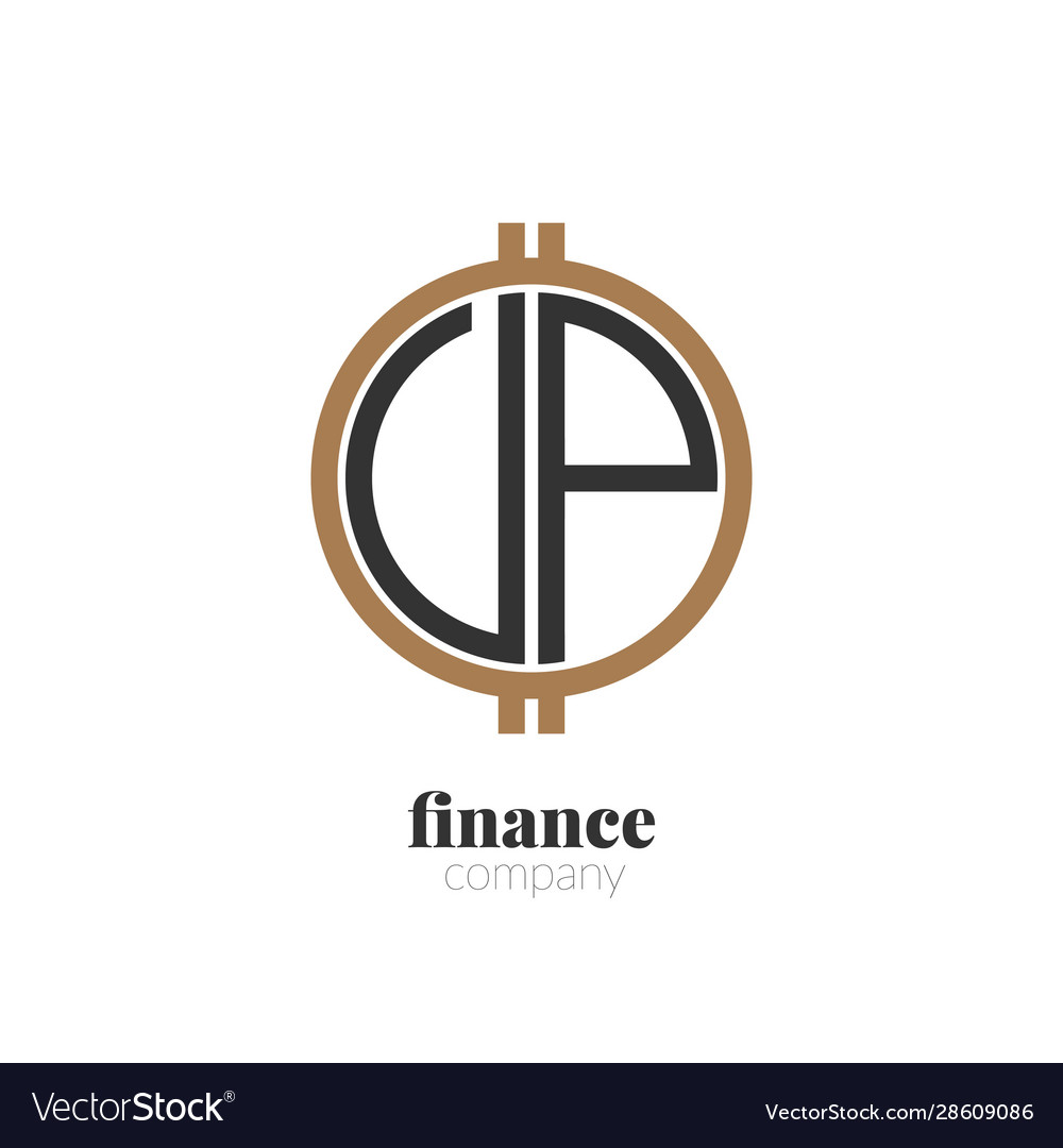 Anfangsbuchstaben vp finance kreativ logo design