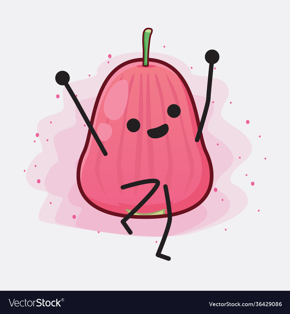 Java apple fruit cute character with simple face