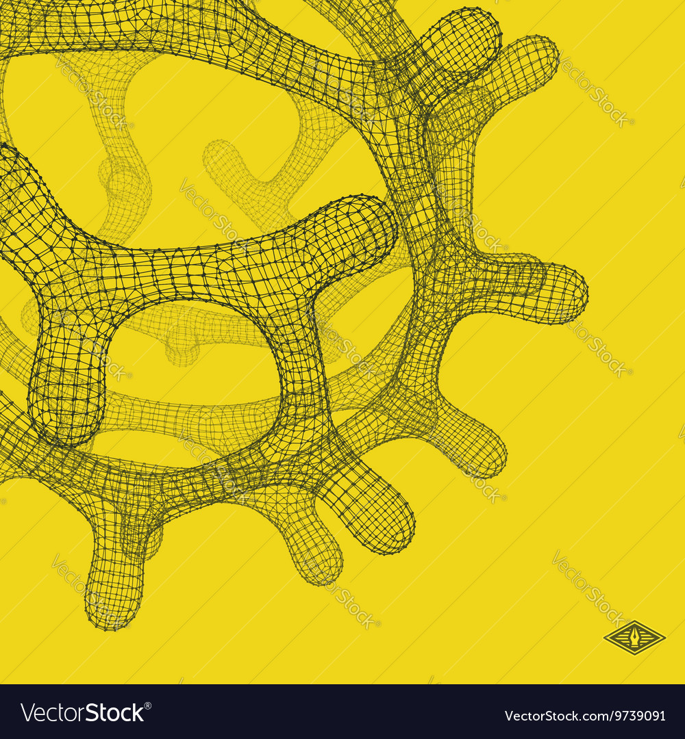 3d connection structure lattice geometric element