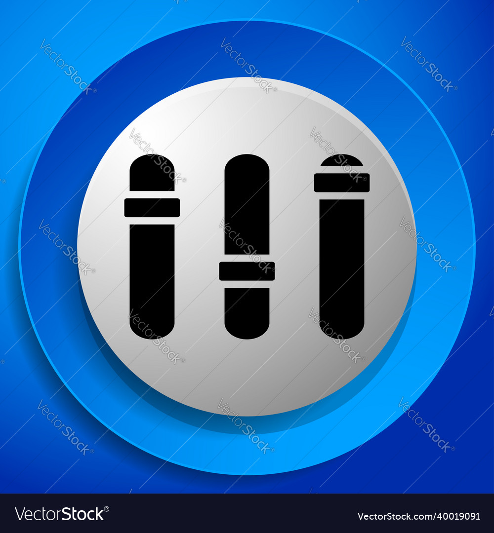 Adjuster slider tuner fader bars with levers knobs vector image Adjuster slider tuner fader bars with levers knobs