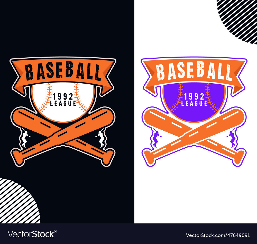 Baseball 1992 league t shirt design