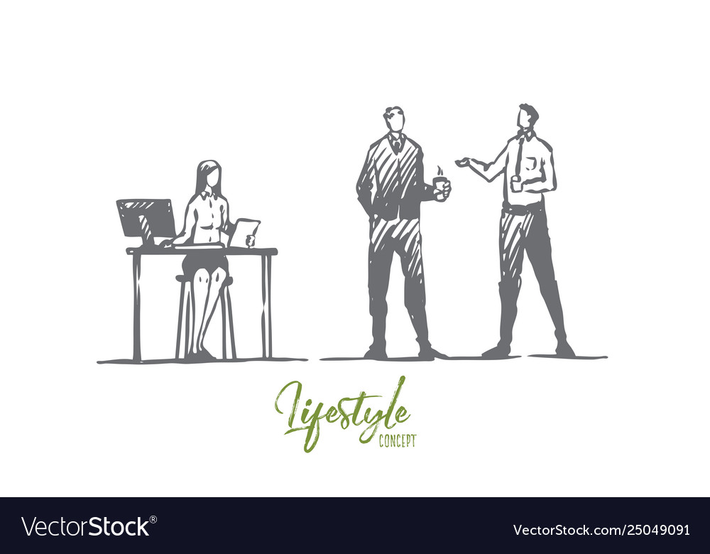 Business office people teamwork Royalty Free Vector Image