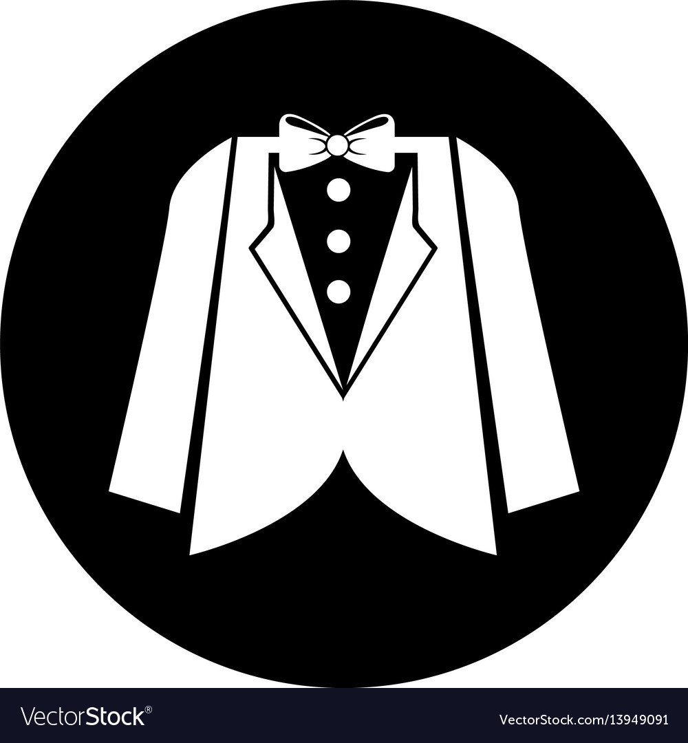 Elegant masculine dress icon