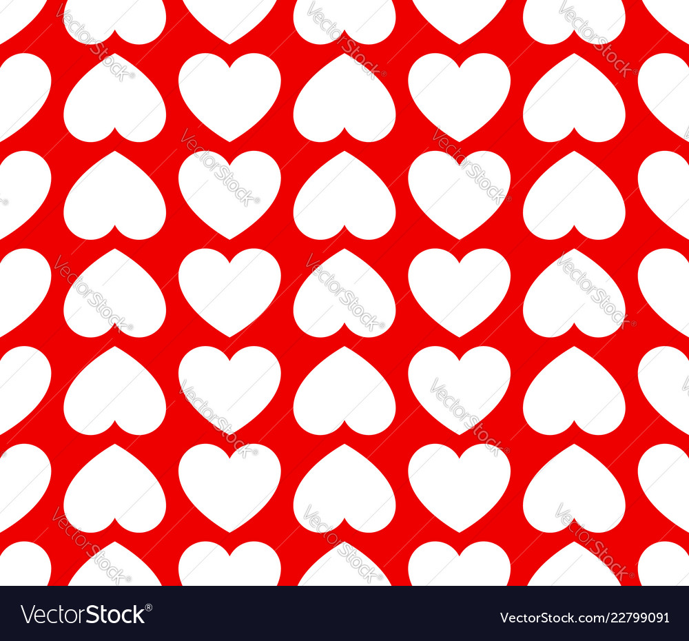 Repeatable heart pattern background graphics vector image Repeatable heart pattern background graphics
