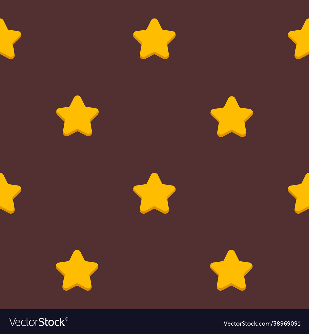 Seamless pattern with small stars in flat style vector image Seamless pattern with small stars in flat style