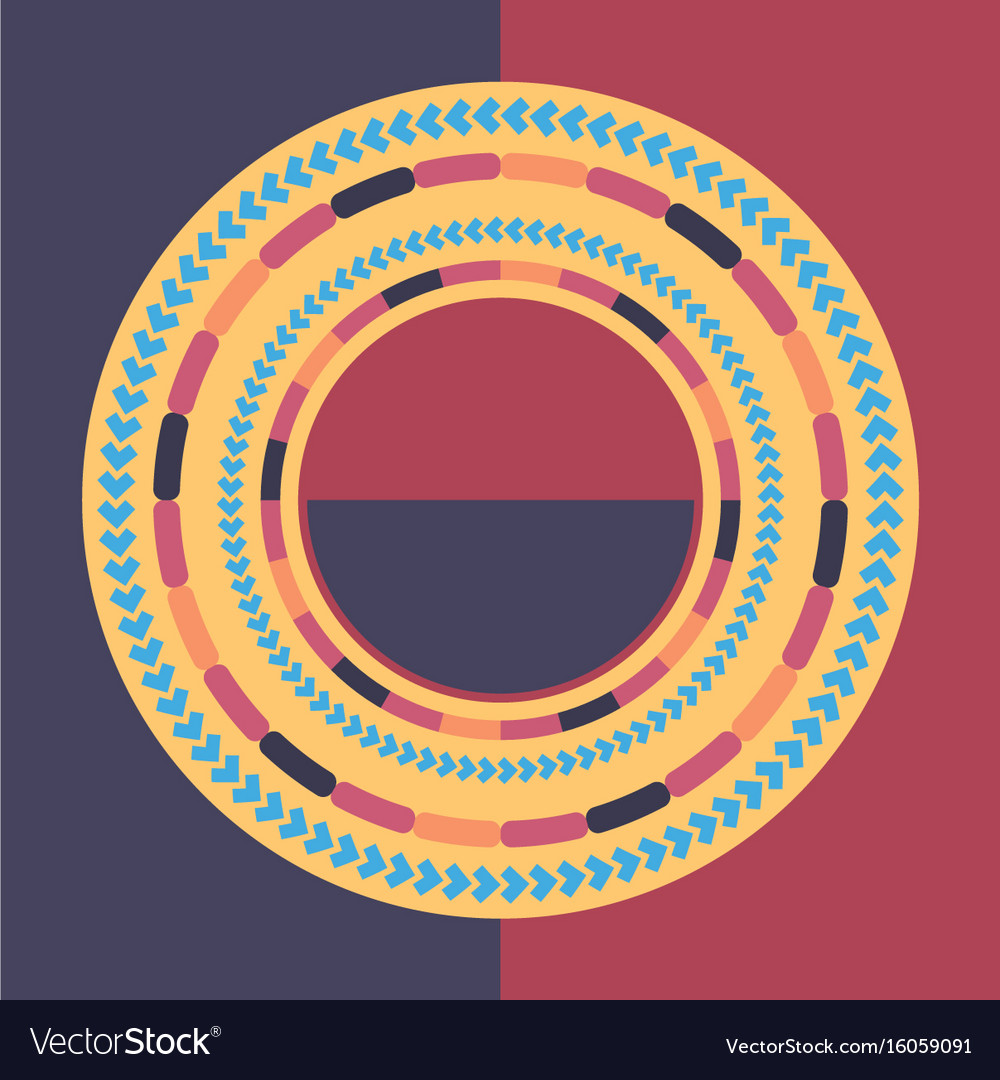 Technology colorful round background abstract