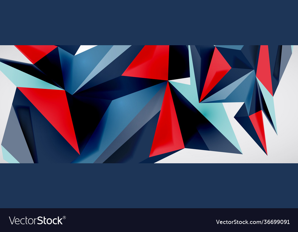 Triangle geometric backgrounds low poly 3d