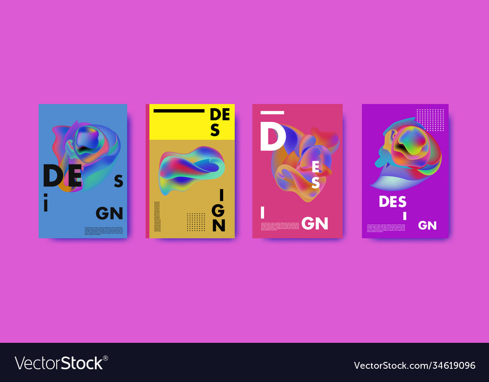Abstract colorful liquid and fluid pattern Vector Image Abstract colorful liquid and fluid pattern