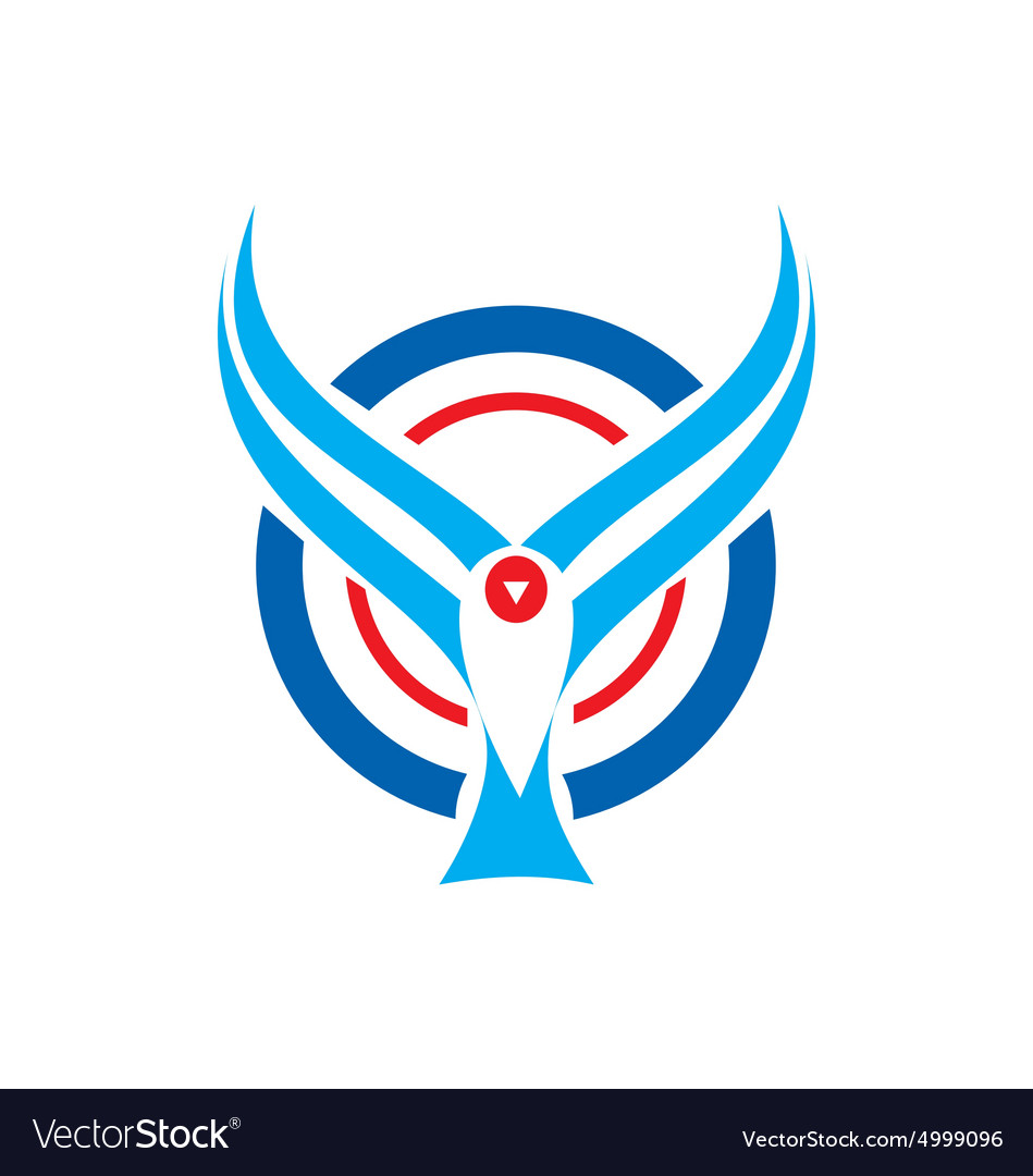 bird fly aviation logo