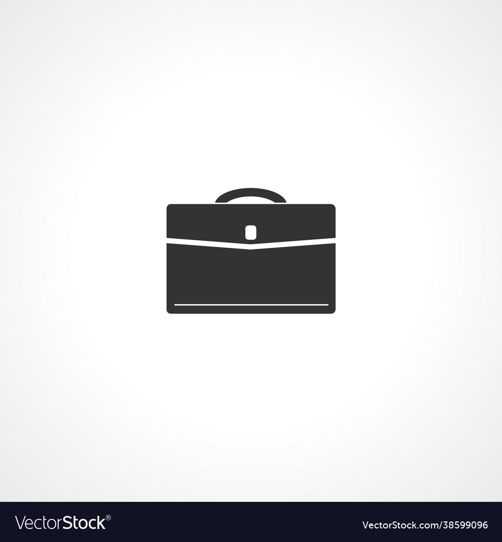 Briefcase icon isolated simple vector image Briefcase icon isolated simple