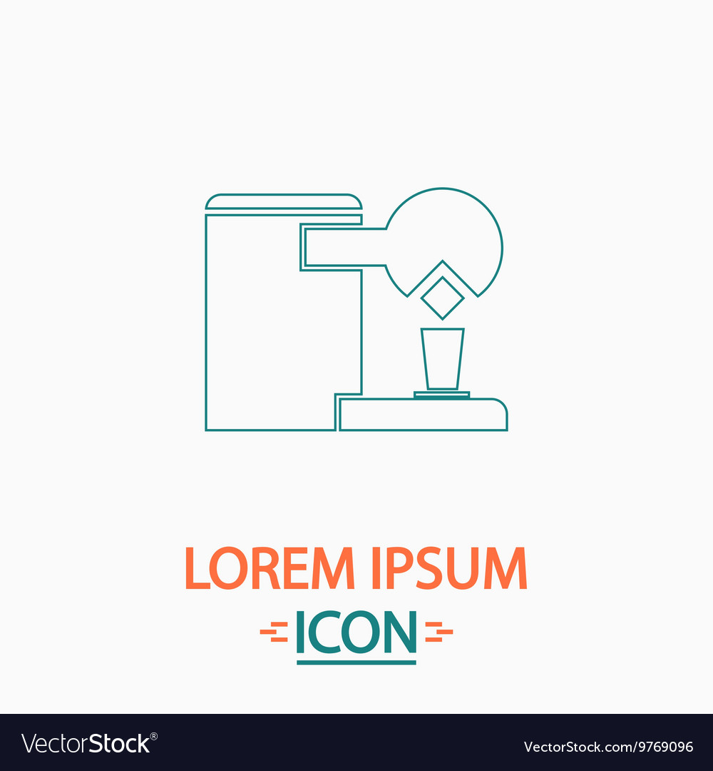 Coffee maker computer symbol