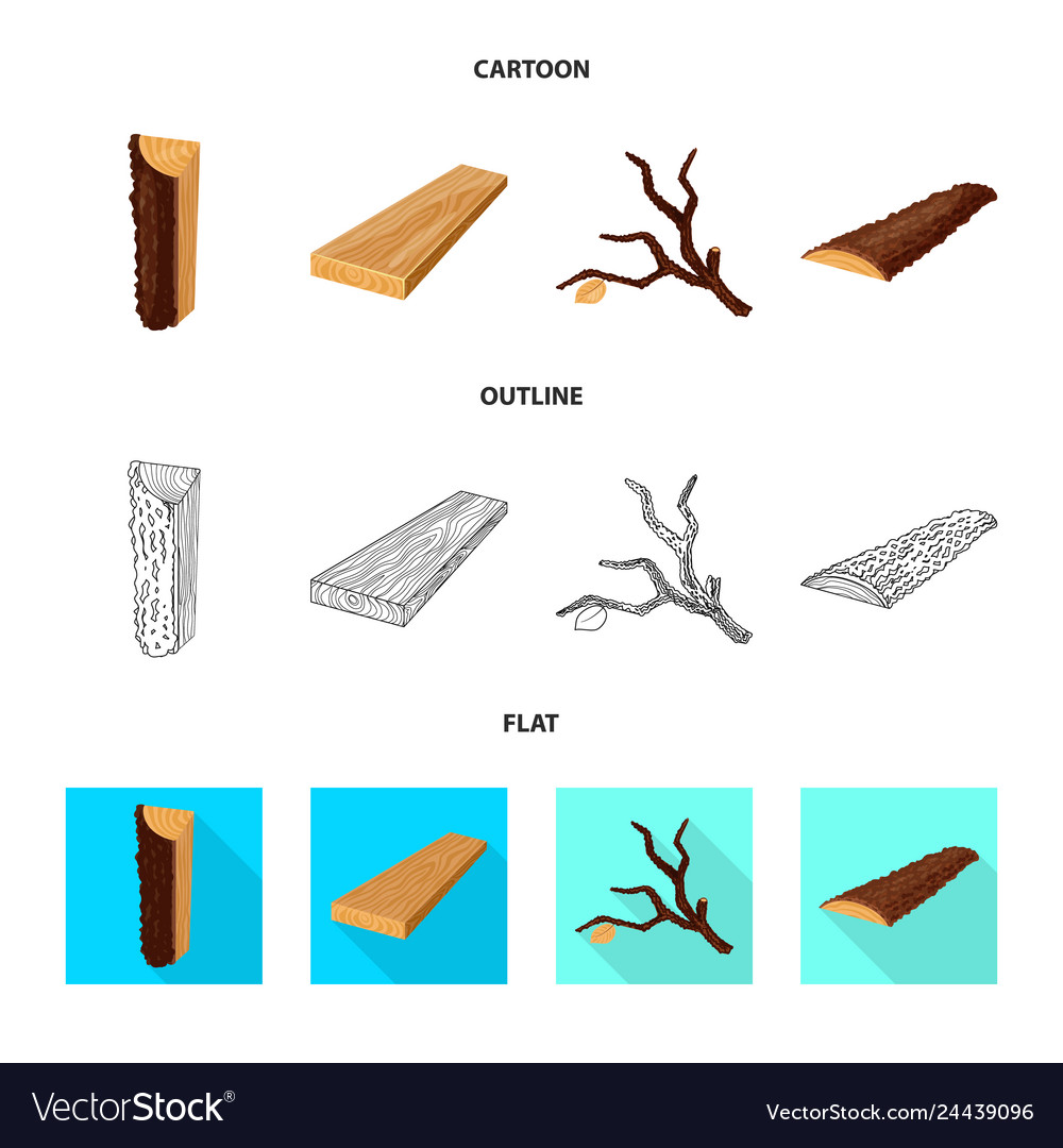Design of tree and raw sign set