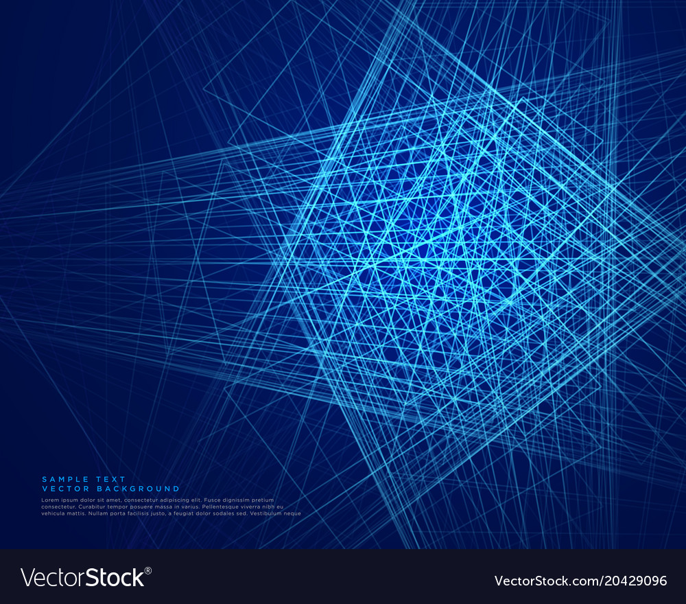 Digital Blueprint Network Background