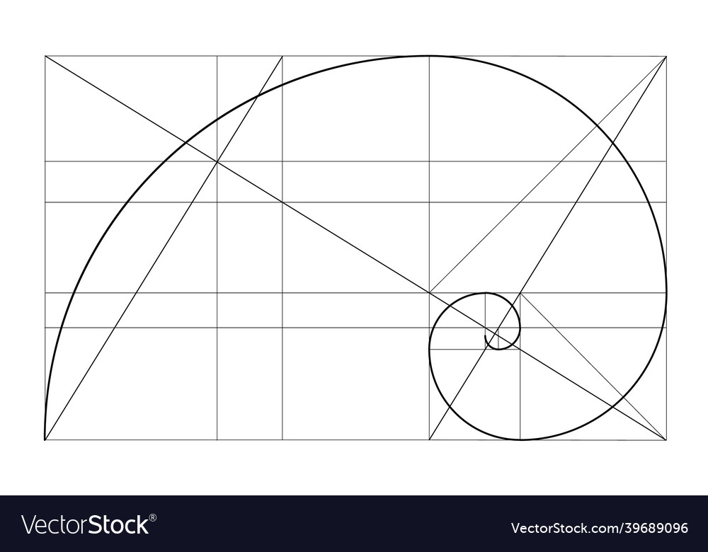 Golden relationship template spiral Royalty Free Vector