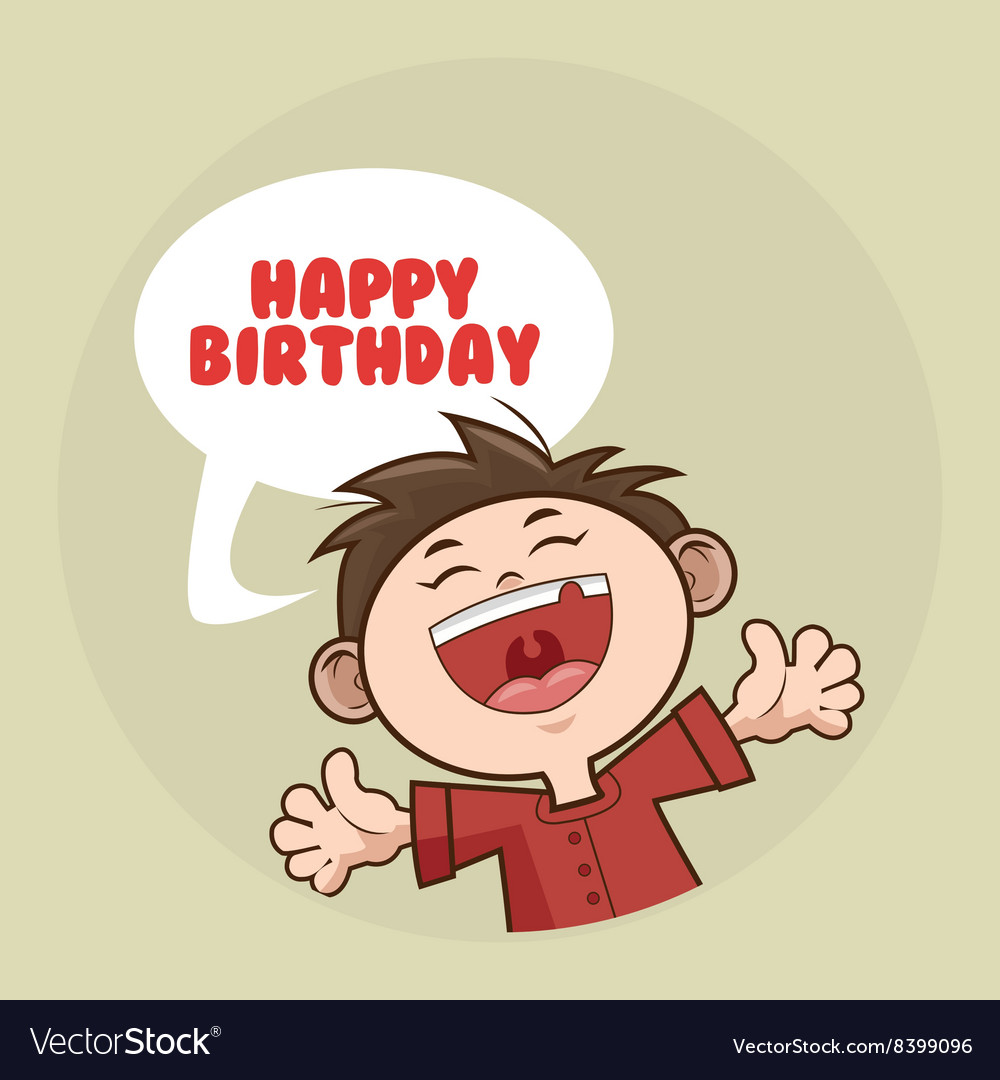 Happy Birthday And Kid Design Royalty Free Vector Image