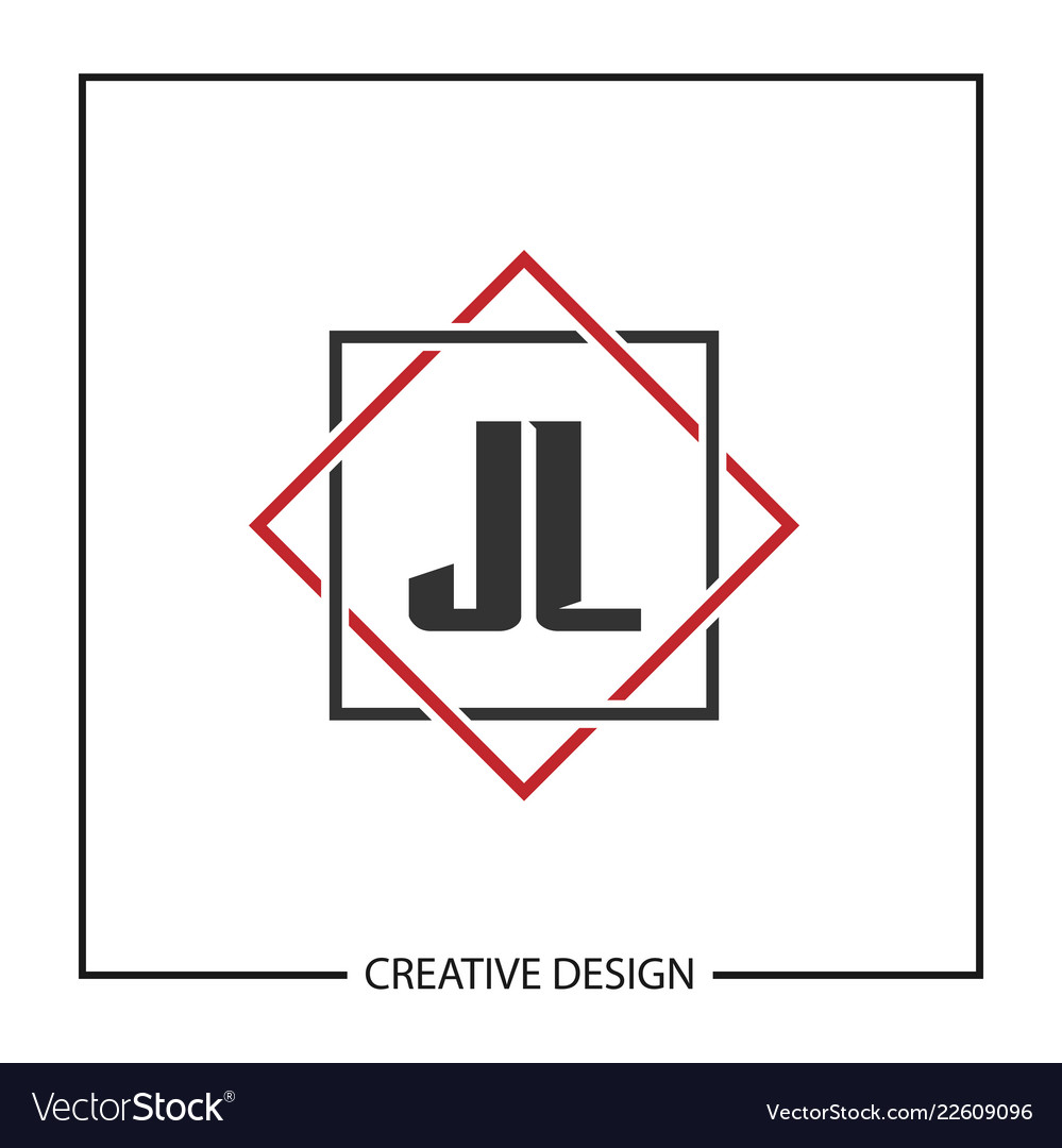 Original jl Buchstaben Logo Vorlage Design