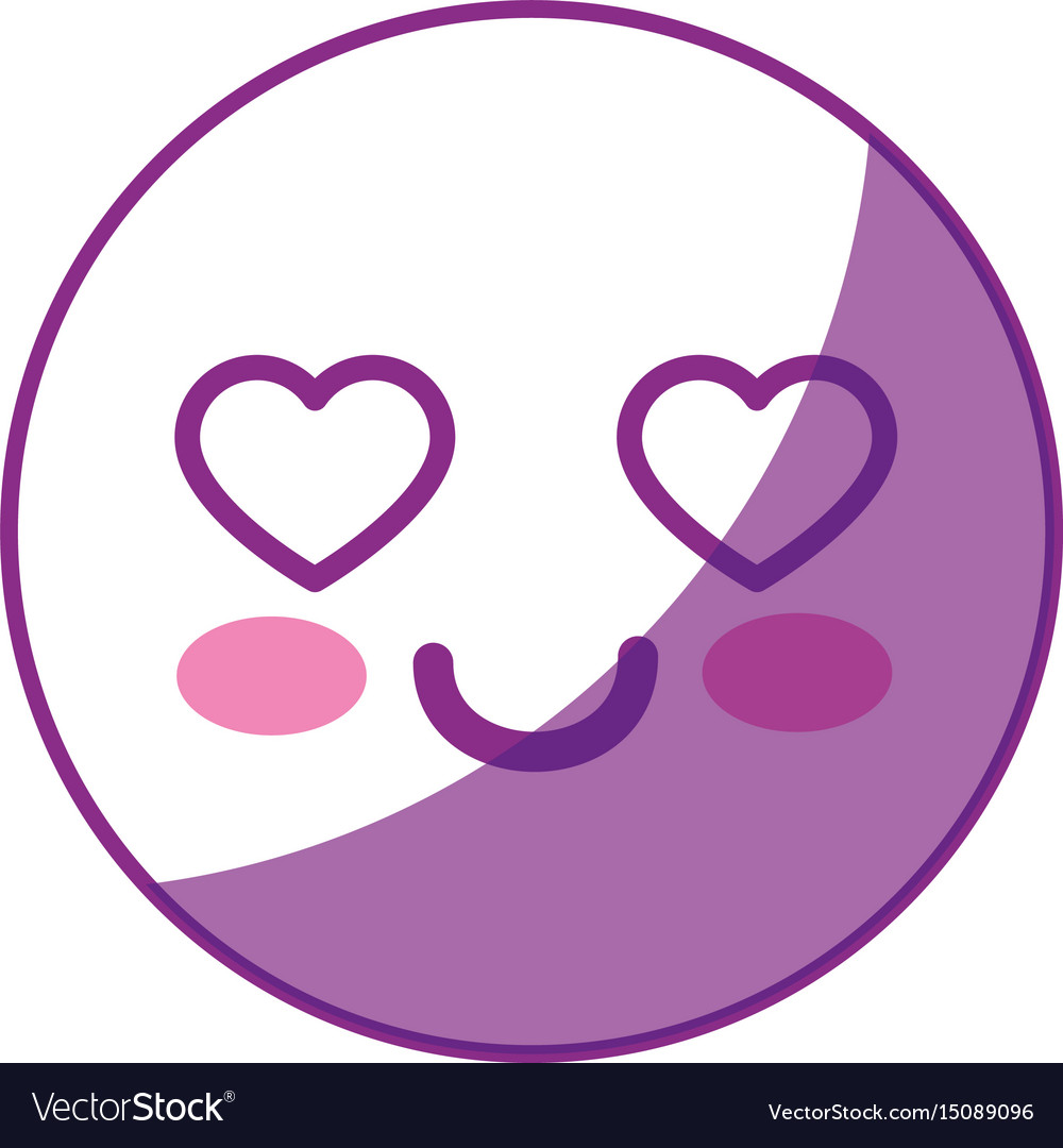 Kawaii face icon Royalty Free Vector Image - VectorStock