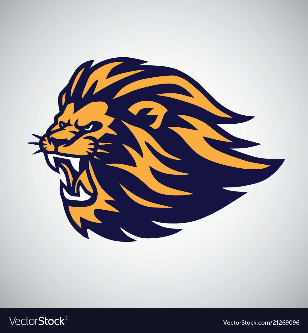 Lion Mascot Logo Royalty Free Vector Image Vectorstock