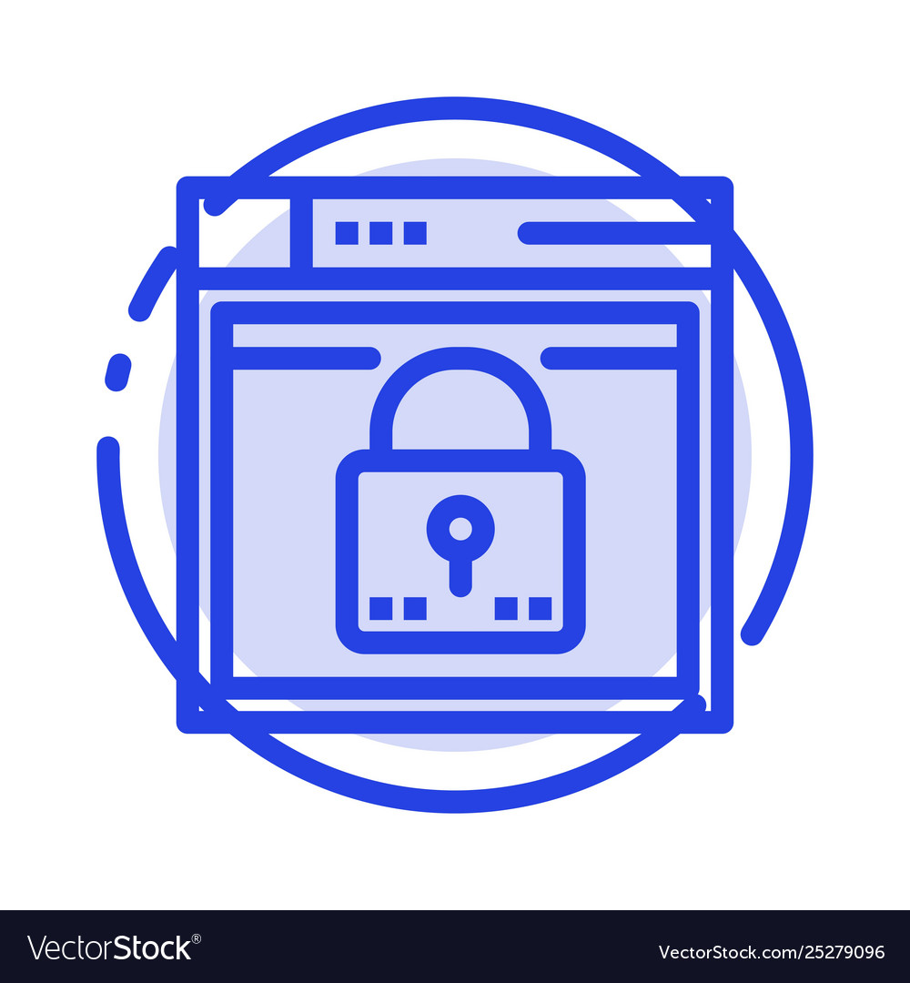 Login secure web layout password lock blue dotted vector image Login secure web layout password lock blue dotted