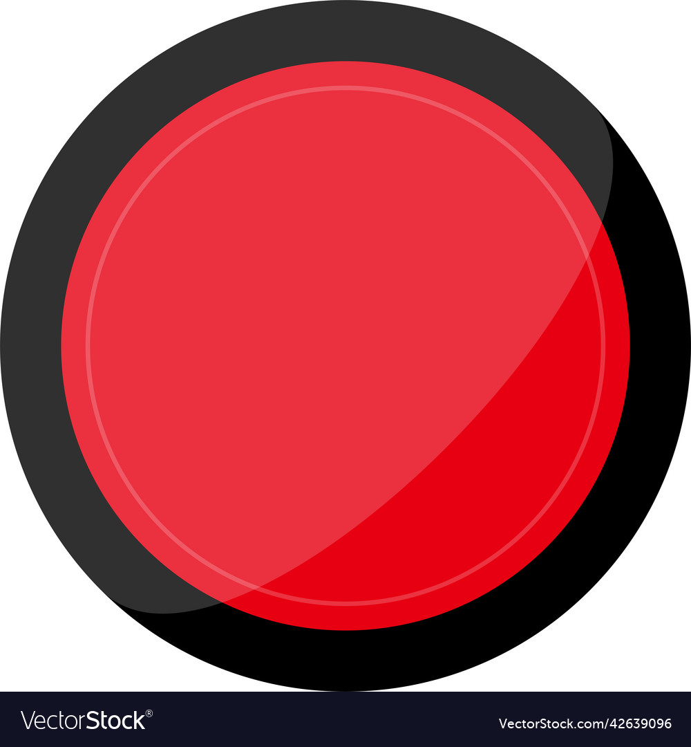 Recording button vector image Recording button