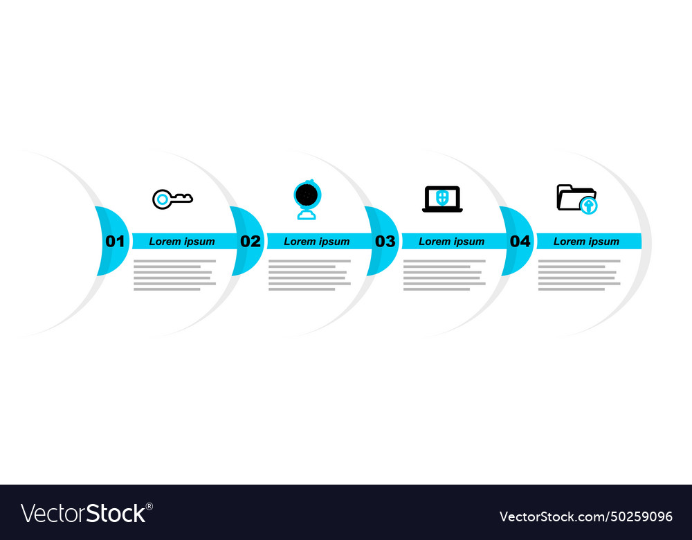 Set line upload file server with shield download vector image Set line upload file server with shield download