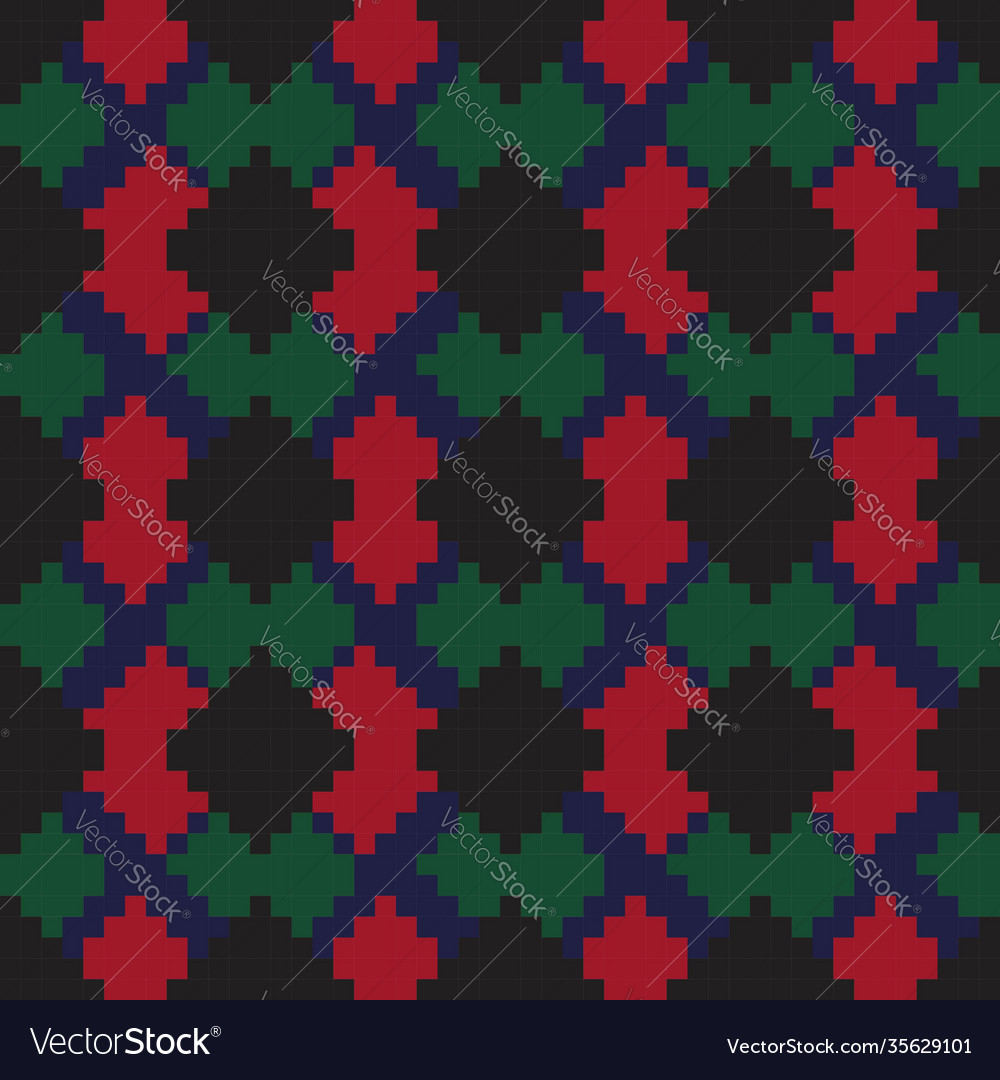 Christmas argyle seamless pattern background