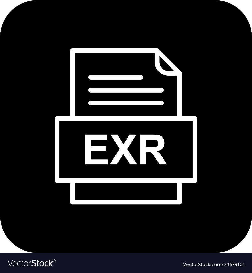 Exr file document icon