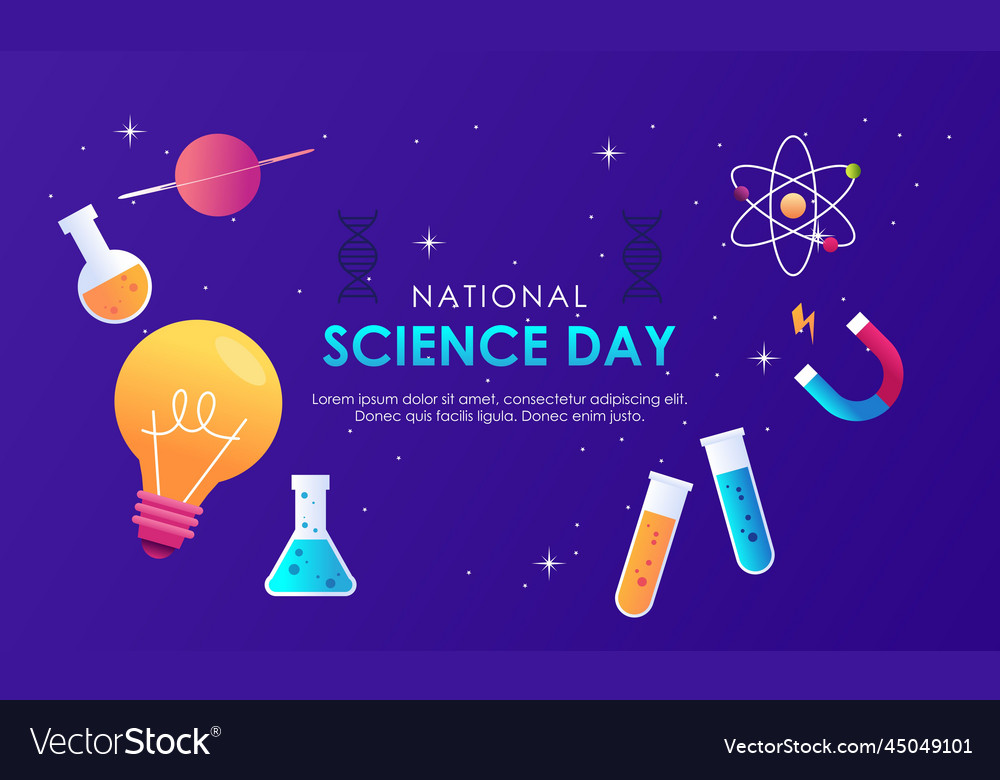 Gradient science twitch background design template vector image Gradient science twitch background design template