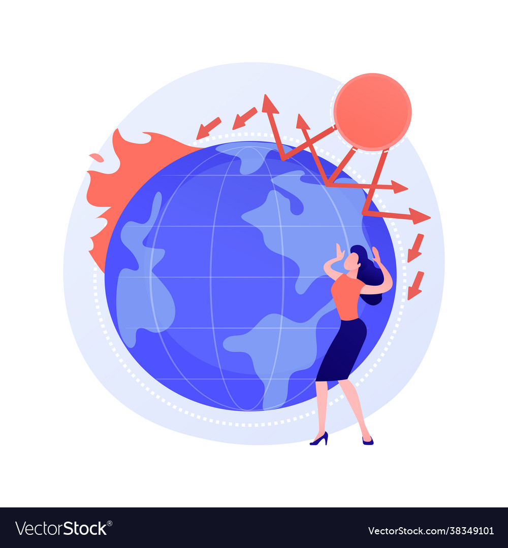 Greenhouse effect abstract concept Royalty Free Vector Image Greenhouse effect abstract concept Royalty Free Vector Image