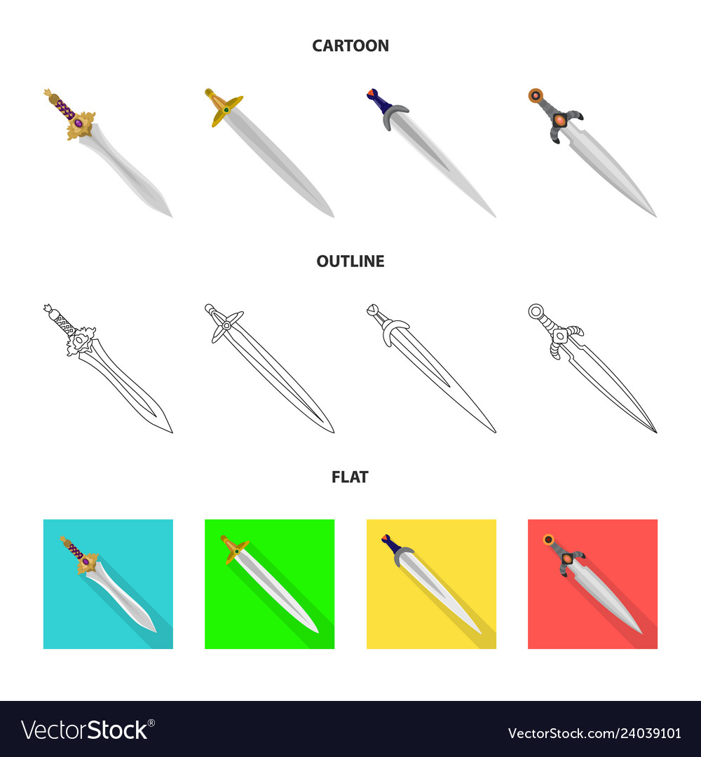 Isolated object of game and armor sign set vector image Isolated object of game and armor sign set