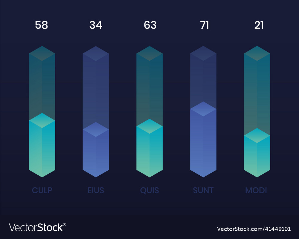 Modern ui infographic data visualization graphs vector image Modern ui infographic data visualization graphs