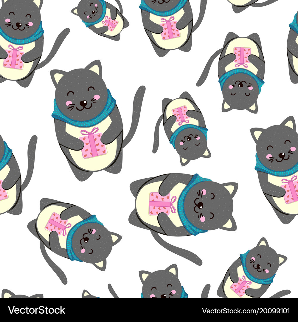 Seamless pattern with teddy bear Royalty Free Vector Image