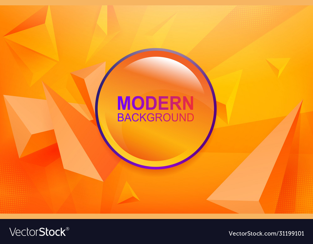 Yellow background with gradient triangles 3d