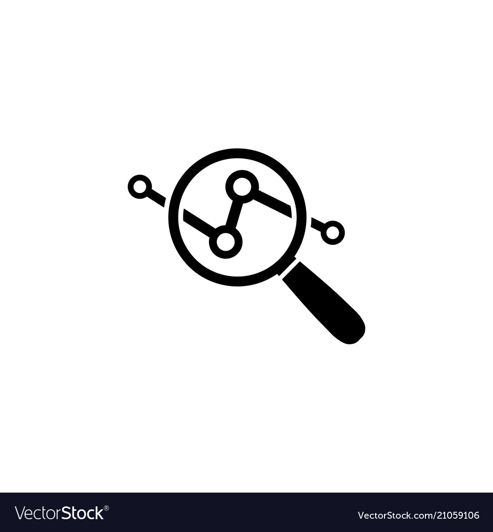 Data analysing icon Royalty Free Vector Image - VectorStock