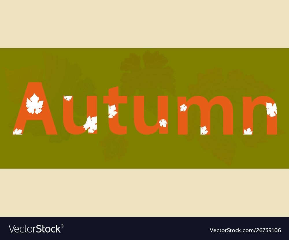 Autumn decorative text panel background