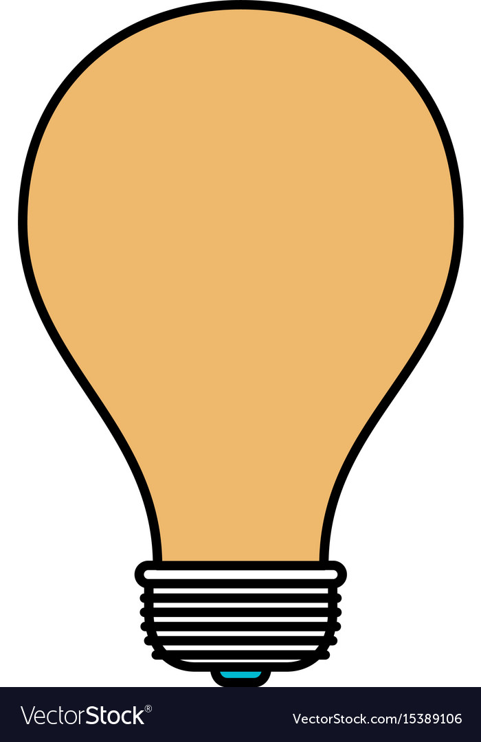 Color sections silhouette of light bulb icon