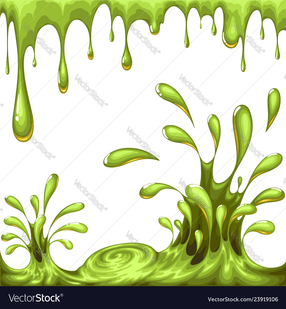 Dripping green halloween