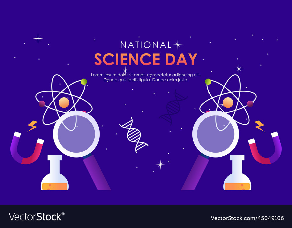 Gradient science twitch background design template