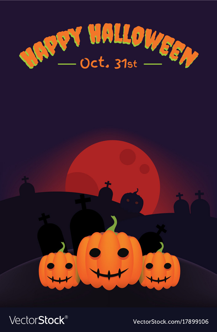 Free Halloween Party Invitation Template from cdn2.vectorstock.com