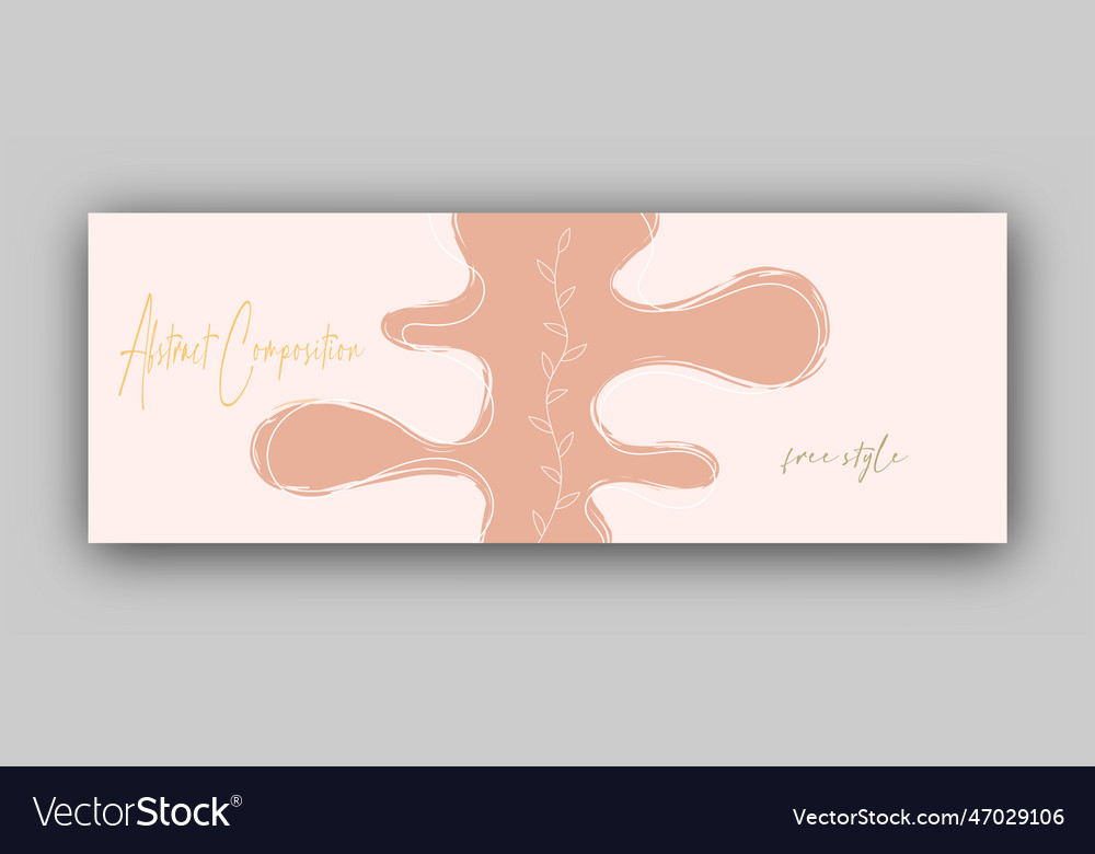 Handmade background layout with arbitrary shapes vector image Handmade background layout with arbitrary shapes
