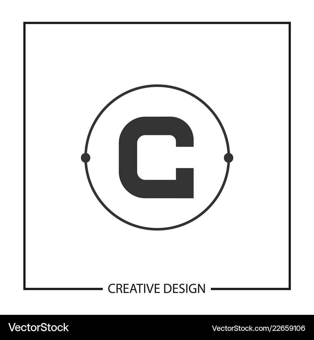 Initial letter c logo template design Royalty Free Vector