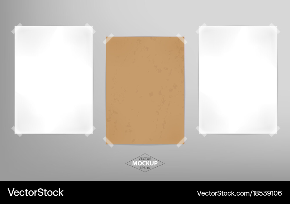 Poster mockup Royalty Free Vector Image - VectorStock