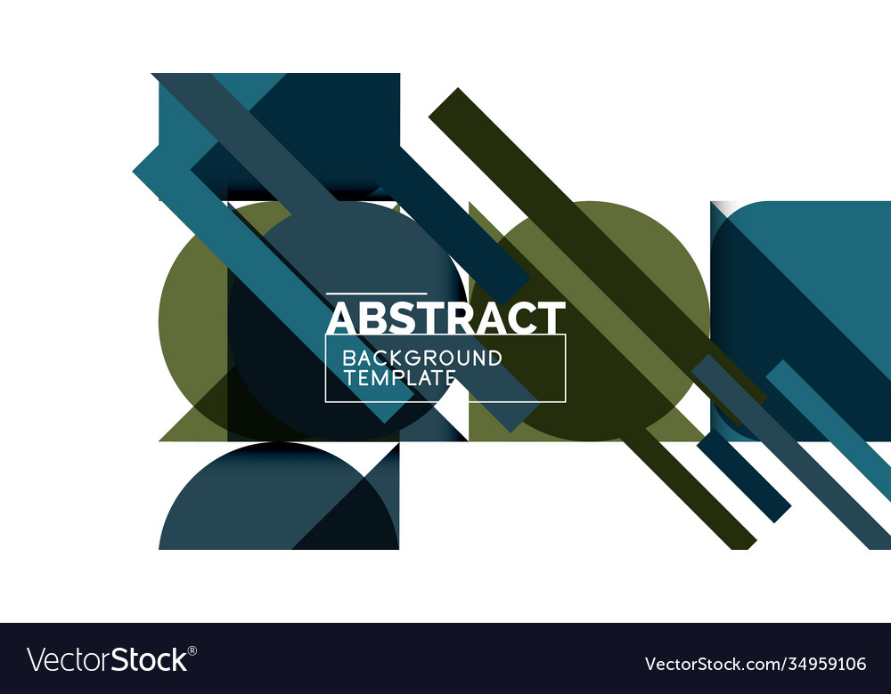 Simple circles and triangles abstract background Vector Image Simple circles and triangles abstract background